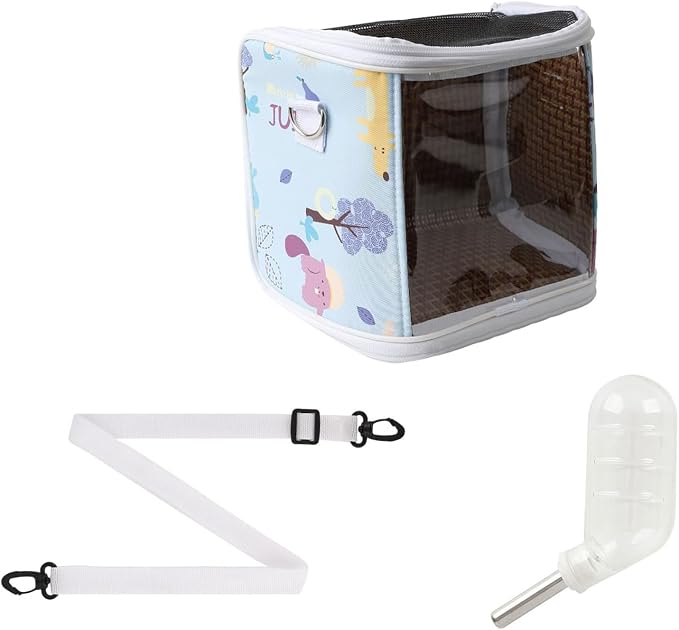 Guinea Pig Carrier with Water Feeder, Small Animal Hamster Carry Pouch with - Image 8