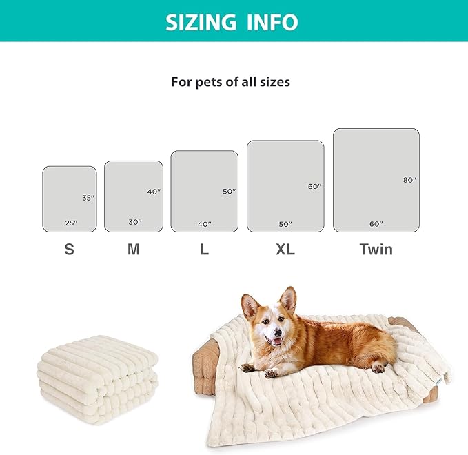 Waterproof Dog Blanket for Bed, Luxury Plush Washable Large Dogs Blankets for - Image 6