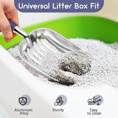 Cat Litter Scoop, Metal Cat Scooper, Plastic Handle Scoop, Sifting Shovel of - Image 6
