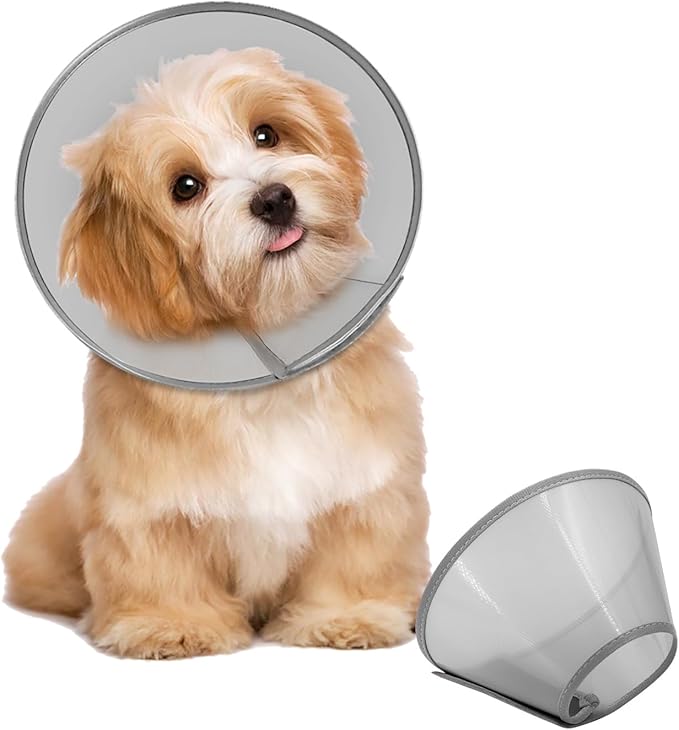 Supet Dog Cone Collar Adjustable After Surgery, Comfortable Pet Recovery Collar by Supet