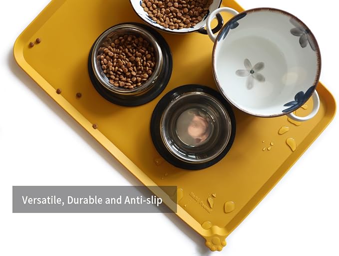Hoki Found Large Silicone Pet Food Mats Tray - Image 4
