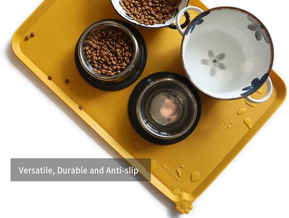 Hoki Found Large Silicone Pet Food Mats Tray - Image 4