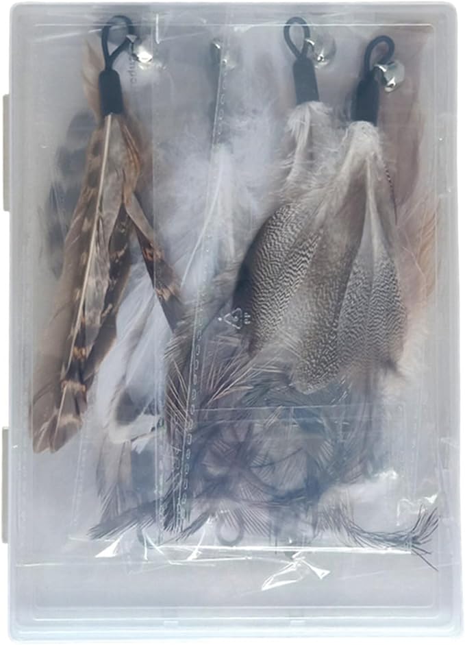 Natural unstained Feathers, Cat Feathers Refill - Image 6