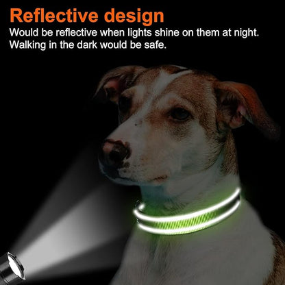 Joytale Reflective Dog Collar, Soft Neoprene Padded, Metal D-Ring, Nylon Pet - Image 5