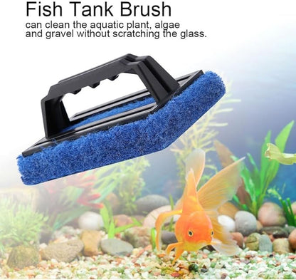 5.7inch Aquarium Scraper Plastic Brush No Dead Angles Design Glass Cleaner Tool - Image 8