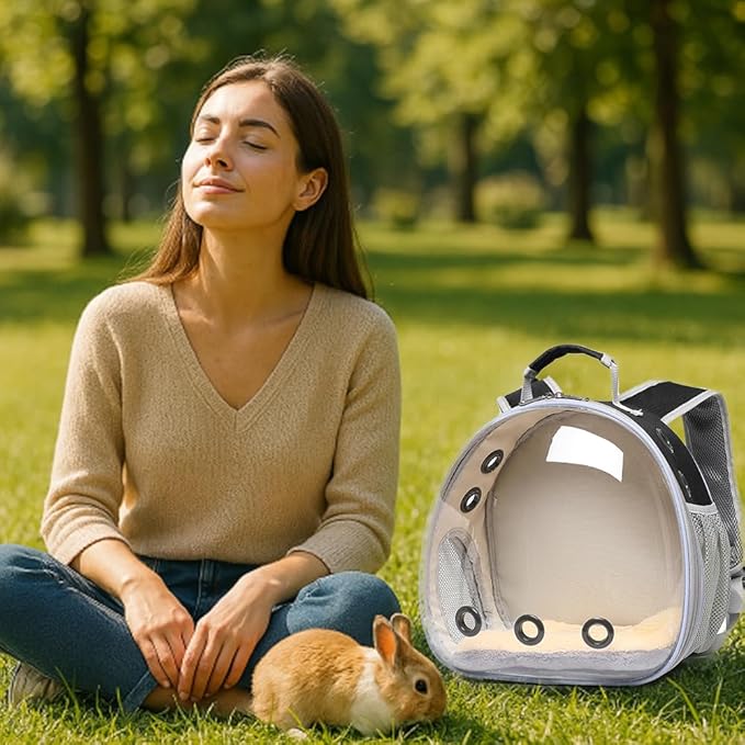 Bunny Carrier, Guinea Pig Carrier, Small Animal Carrier Backpack - Image 5