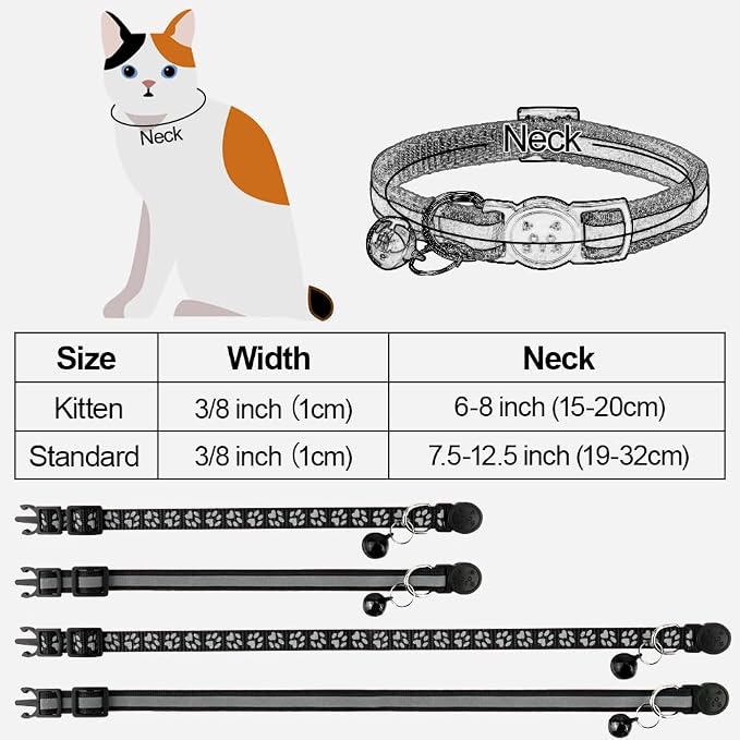 Taglory Reflective Cat Collar Breakaway - Image 6