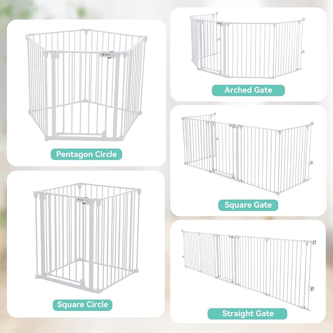COMOMY 127.8" Extra Wide Baby Gate, Dog Gate - Image 7