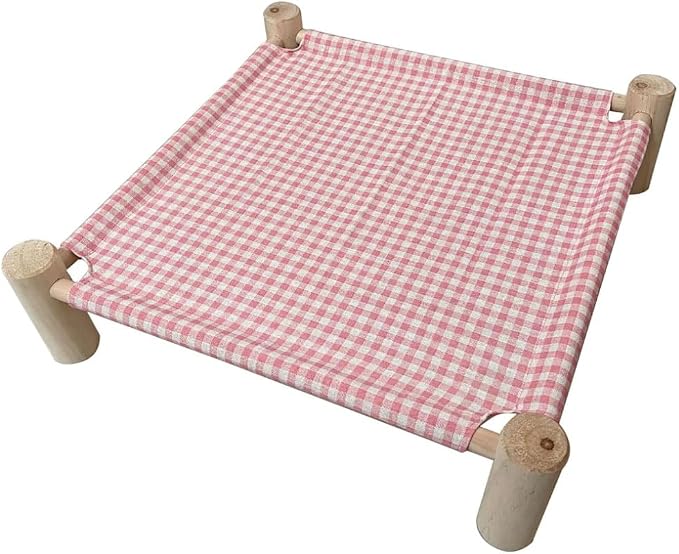 Pozico Elevated Cat & Dog Bed – Wooden Frame Pet Hammock - Image 8