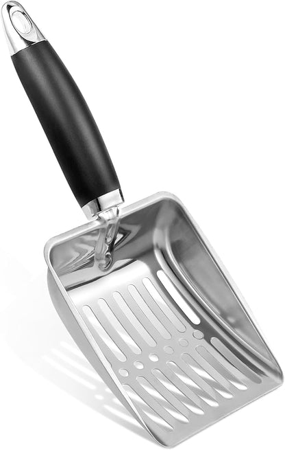 Stainless Steel Cat Litter Scoop, Metal Cat Litter Scoop, Kitty Metal Scooper by NewGF