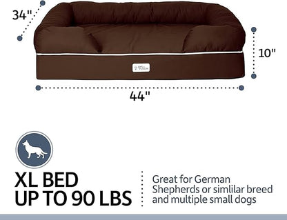 PetFusion Ultimate Dog Bed, Orthopedic Memory Foam, Medium Firmness Pillow - Image 2