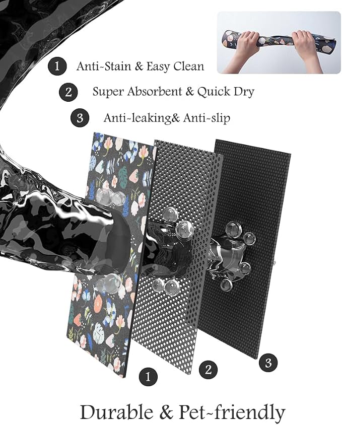 Pet Feeding Mat-Absorbent Dog Mat - Image 6