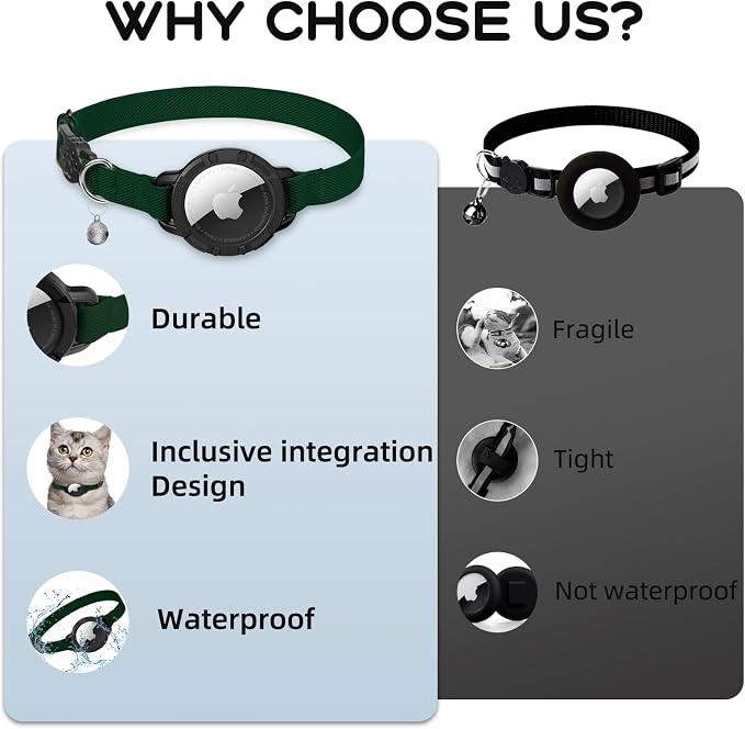 AirTag Cat Collars, Stretchy Collar - Image 5