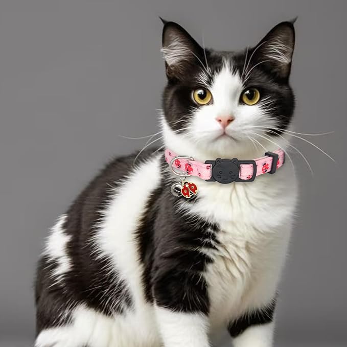 Cat Collar Breakaway, 2 Pack Cotton Cats Collars - Image 3