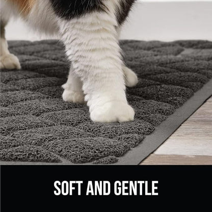 GORILLA GRIP Cat Litter Box Mat, Water Resistant, US Designed Kitty Litter - Image 8