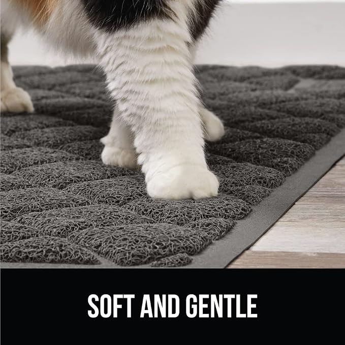GORILLA GRIP Cat Litter Box Mat, Water Resistant, US Designed Kitty Litter - Image 8