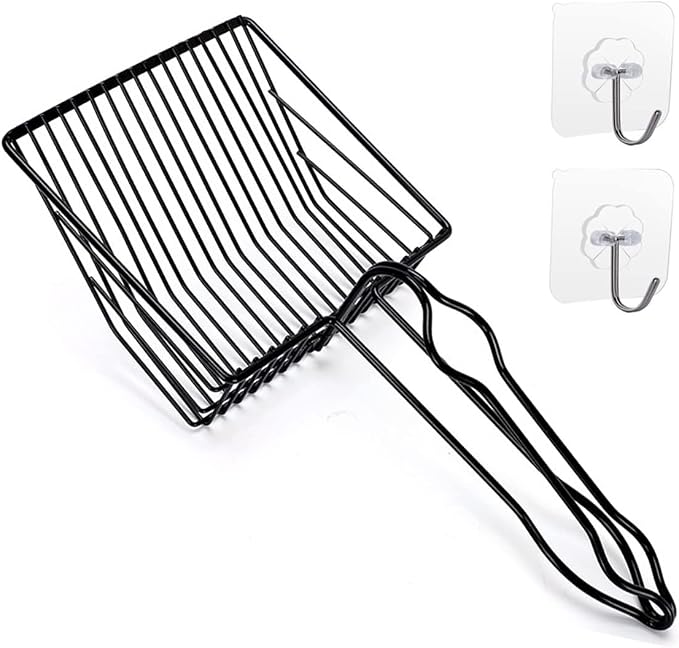 Metal Cat Litter Scoop, Fast Kitty Box Pooper Scooper by QUALIALL