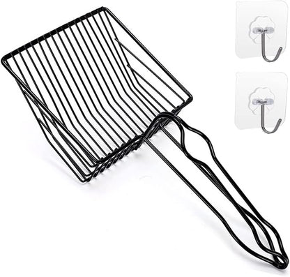 Metal Cat Litter Scoop, Fast Kitty Box Pooper Scooper by QUALIALL