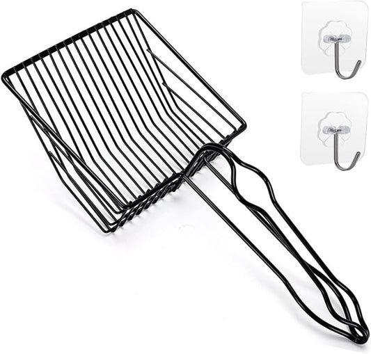 Metal Cat Litter Scoop, Fast Kitty Box Pooper Scooper by QUALIALL