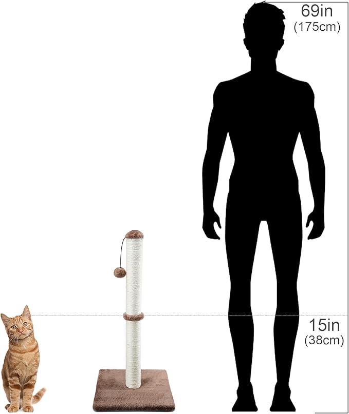 Dimaka 29" Tall Cat Scratching Post, Claw Scratcher - Image 8