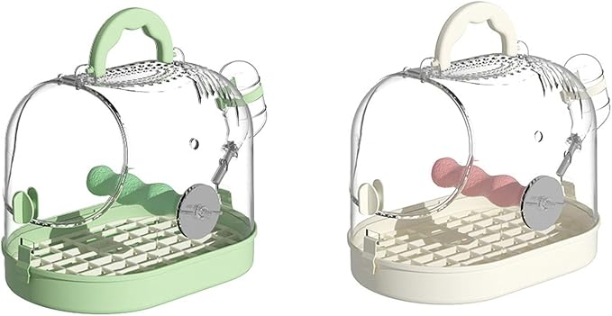 Easy to Carry Bird Cage with Watering Bottle High Ventilated Carriers Travel - Image 7