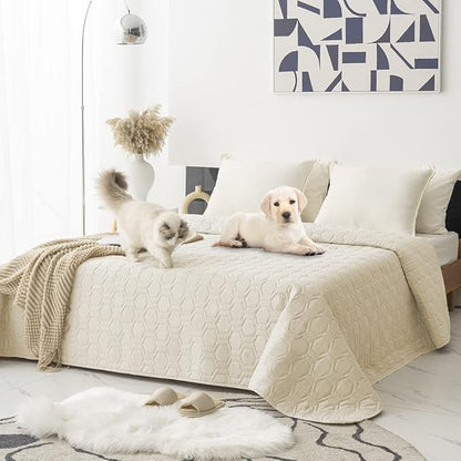 Waterproof and Anti-Slip Dog Bed Cover and Pet Blanket Sofa Pet Bed Mat ，car by TcksstexFauxFurDogBedCover
