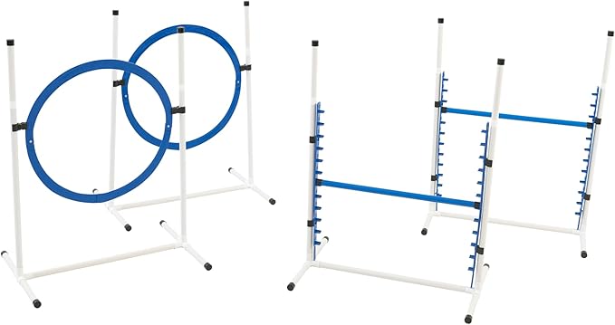Better Sporting Dogs 4 Pack Adjustable Dog Agility Jumps w/Safety-Focused by BetterSportingDogs