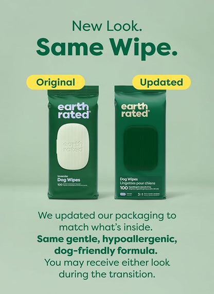 Earth Rated Dog Wipes, Hypoallergenic, 3-in-1 Cleaning and Hydrating, - Image 2