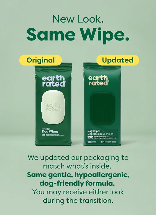 Earth Rated Dog Wipes, Hypoallergenic, 3-in-1 Cleaning and Hydrating, - Image 2