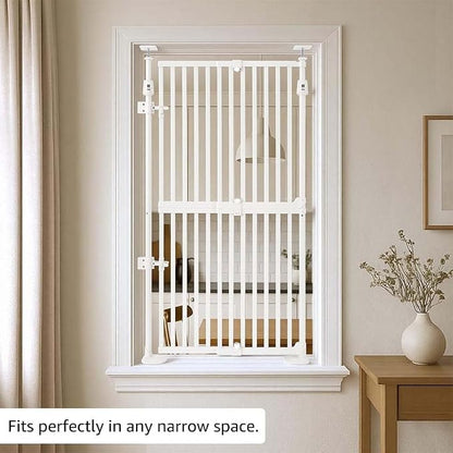 unipaws 57" H Cat Gate for Stairs, Fit for 21"-34" Wide Narrow Sapce, Auto - Image 3