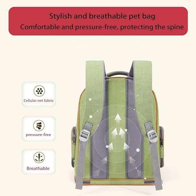 Cat Backpack Carrier, Breathable Cat Carrier Large Space Bubble Pet Backpack - Image 3