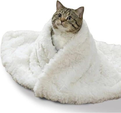 Cat Blanket for Indoor Cats Ultra-Soft Plush Small Blanket Machine Washable by NODARKO