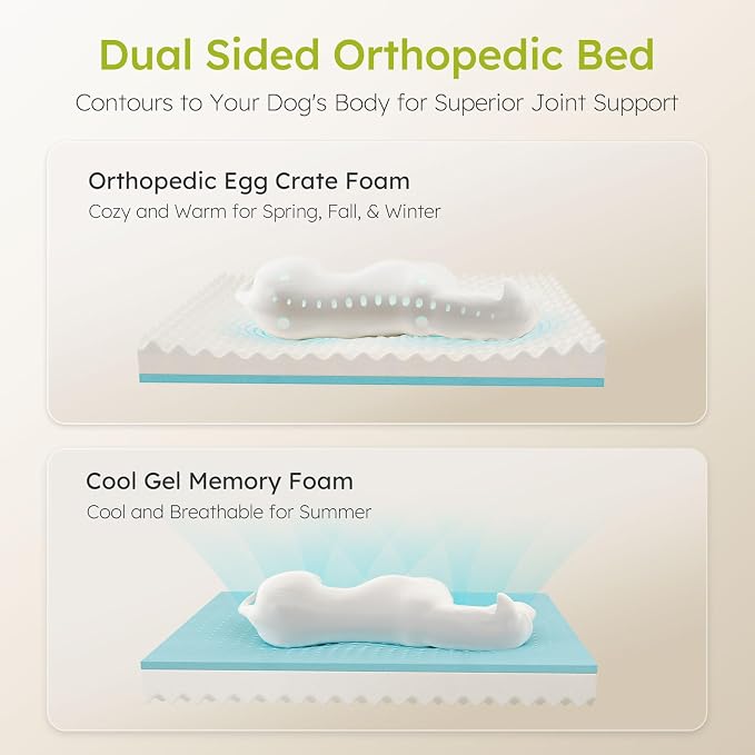 Dog Beds for Large Dogs, Orthopedic Dog Bed - Image 2