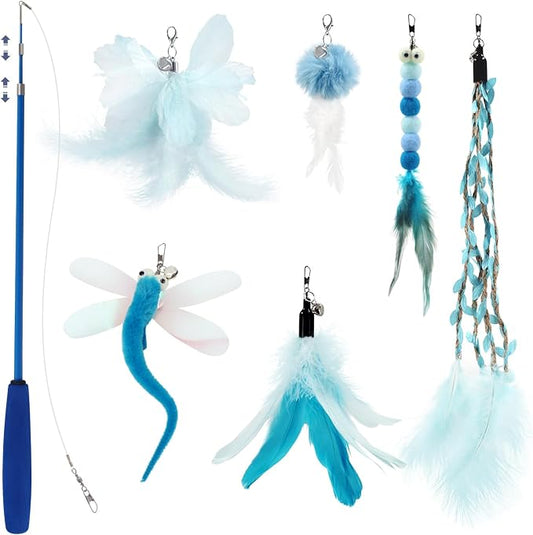 SONGWAY Cat Wand Toys for Indoor Cats by SONGWAY
