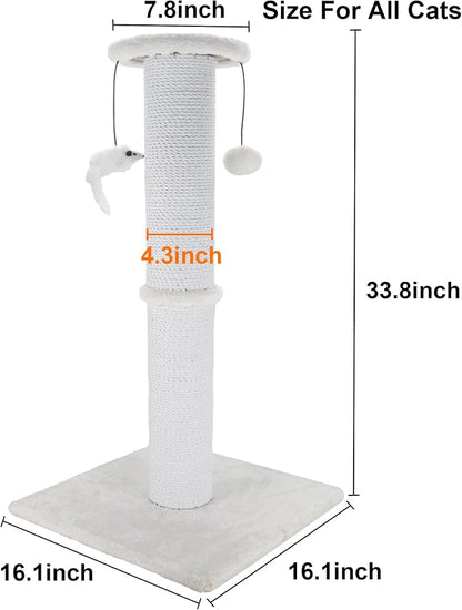 Cat Scratching Post 34 Inches Heavy Duty and Thicker Cat Scratching Post Sisal - Image 2