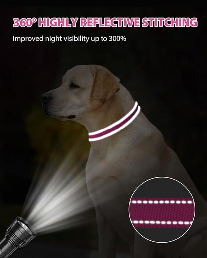 Joytale Large Dog Collar, Reflective and Adjustable Nylon Pet Collar - Image 5