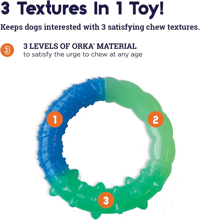 Outward Hound Pupstages Grow-with-Me Ring Dog Chew Toy, Durable Rubber - Image 5