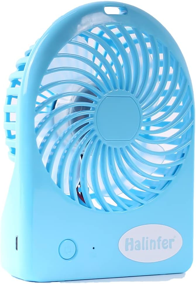 halinfer Portable Mini Fan for Cat Backpack Carrier, USB Rechargeable Battery by halinfer