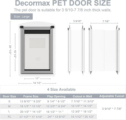Dog Door for Wall, Steel Dog Door - Image 5
