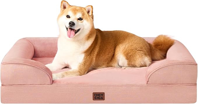 EHEYCIGA Orthopedic Dog Beds for Large Dogs, Waterproof Memory Foam Large Dog by EHEYCIGA