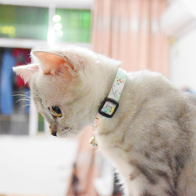 Breakaway Cat Collars with Bell, Durable & Safe Cute Kitten Collars Safety - Image 7