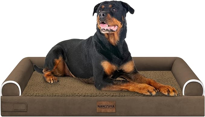 Large Dog Bed Orthopedic Washable: Beds Bolster XXL Bed Big XLarge Dogs Egg by Nanuya