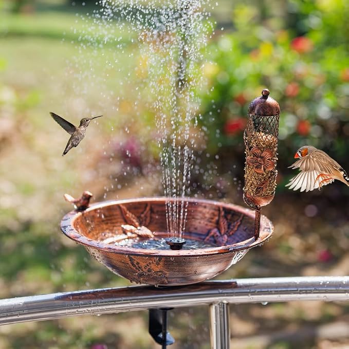 DREAMSOUL 13" Dia Deck Mounted Bird Bath - Image 4