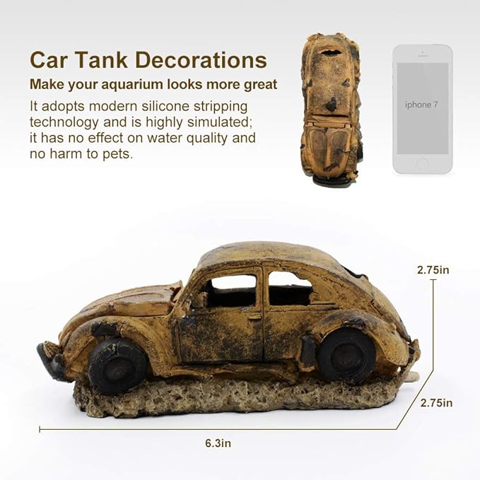 boxtech Decorations for Aquarium, Aquarium Resin Ornament Decorations, - Image 3