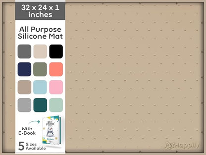 32x24x1” XL Dog Food Mat by PETHAPPILY