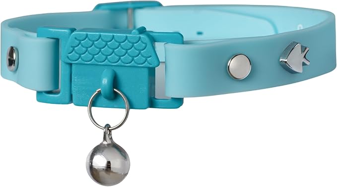 Kittyrama Aqua Cat Collar with Bell by Kittyrama