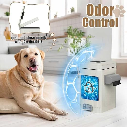 Dog Poop Trash Can for Outside & Indoor, 5L/1.3Gal Small Odor Control Pet Waste - Image 7