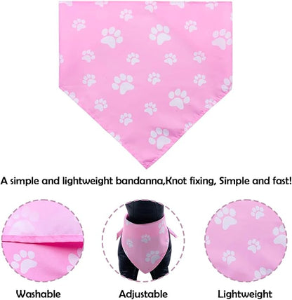 30 Pack Paw Print Bandanas Bulk - Image 3