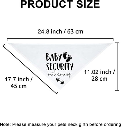 Baby Security in Training Dog Bandana Pet Scarf Pregnancy Announcement Dog - Image 3