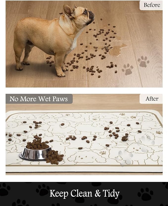 Pet Feeding Mat-Absorbent Dog Mat - Image 3